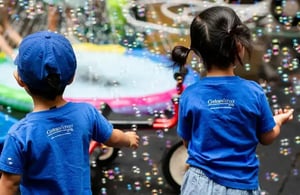 Camp Corlears - 3s - lots of bubbles in the backyard-1