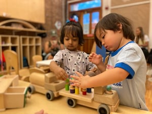 Corlears Seedlings classroom fun with trucks