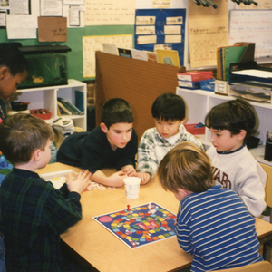 Students learning 1990s